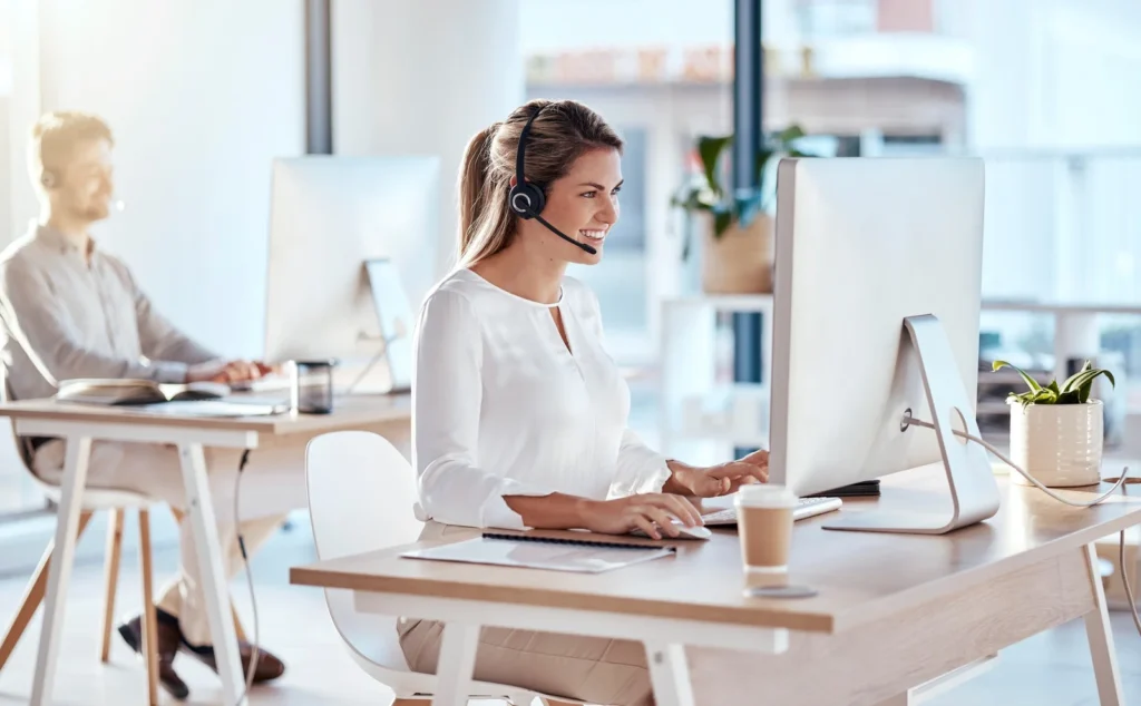 call-center-computer-and-consulting-with-woman-in-office-for-customer-service-technical-support-a