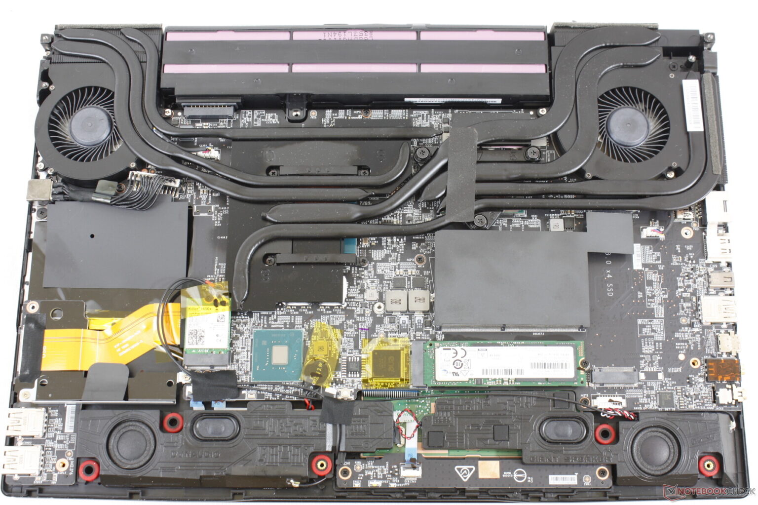 gaming laptop overheating internal cooling system thermal imaging analysis